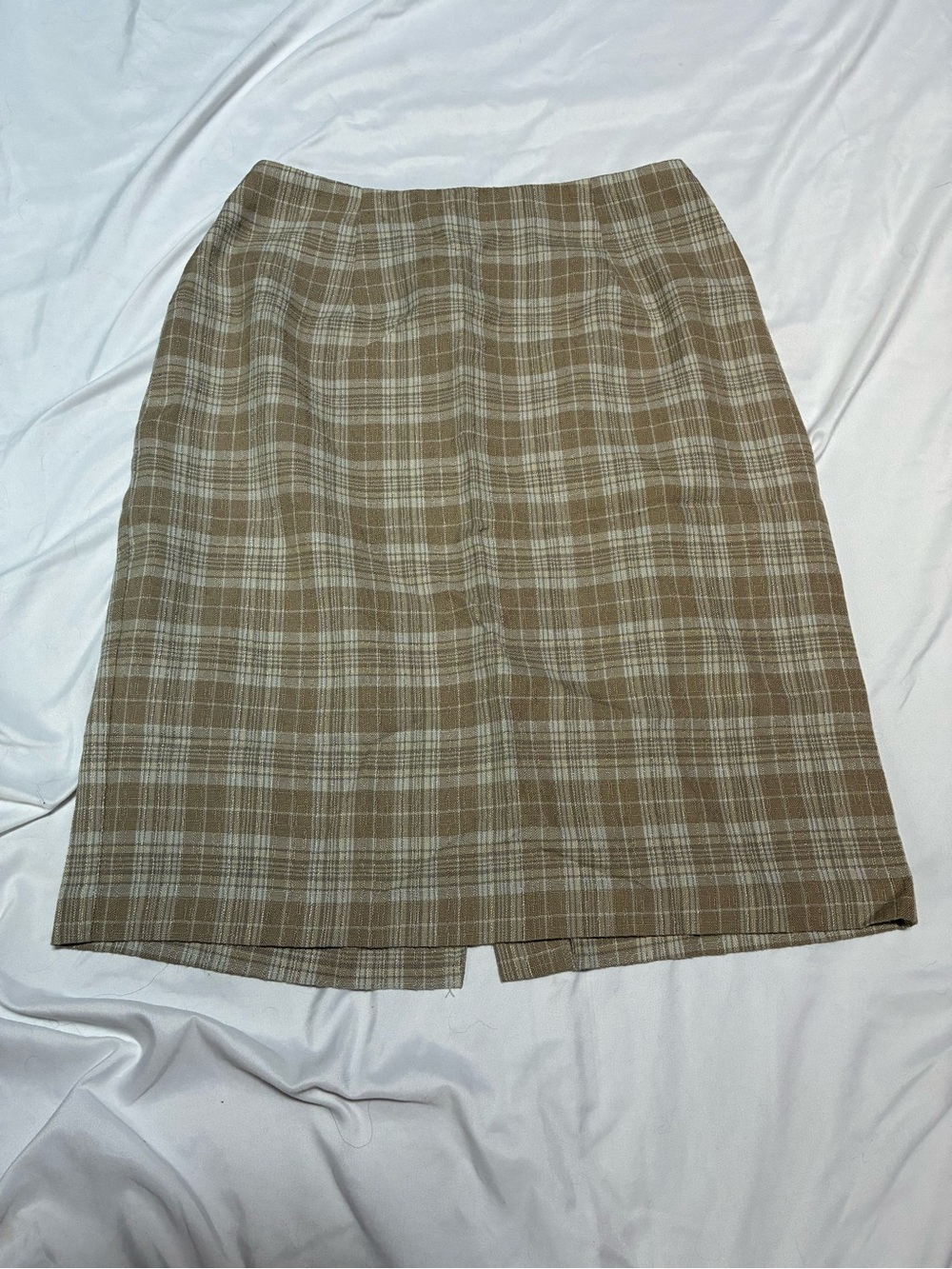 Carol Wren Vintage Plaid Pencil Skirt Size 8 - Picture 2 of 11
